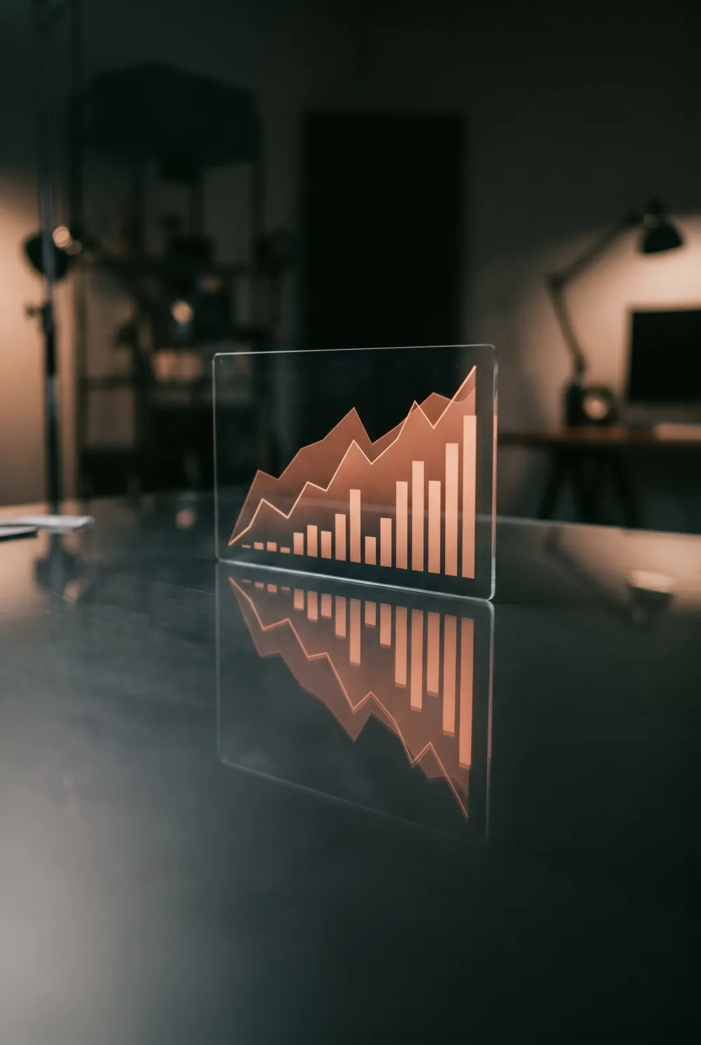 Performance-Marketing Analytics mit steigender Kurve
